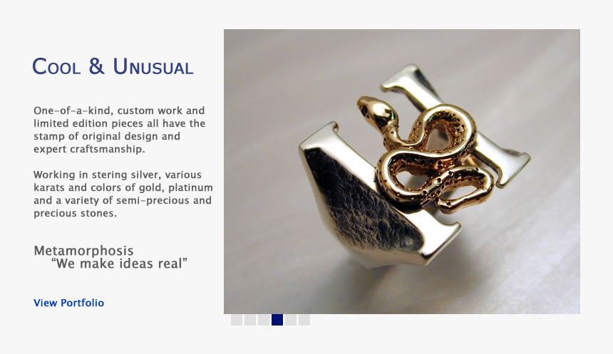 Cool & Unusual - 14ct Gold Snake Ring, HD Png Download, Free Download