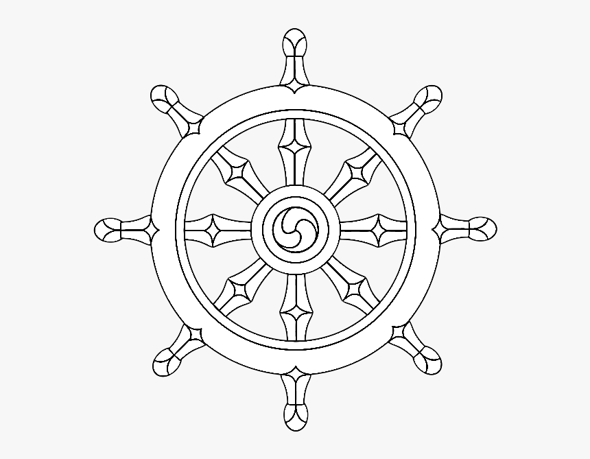 #dharmachakra #wheel #buddhism #freetoedit - 6 Major Religious Symbols, HD Png Download, Free Download