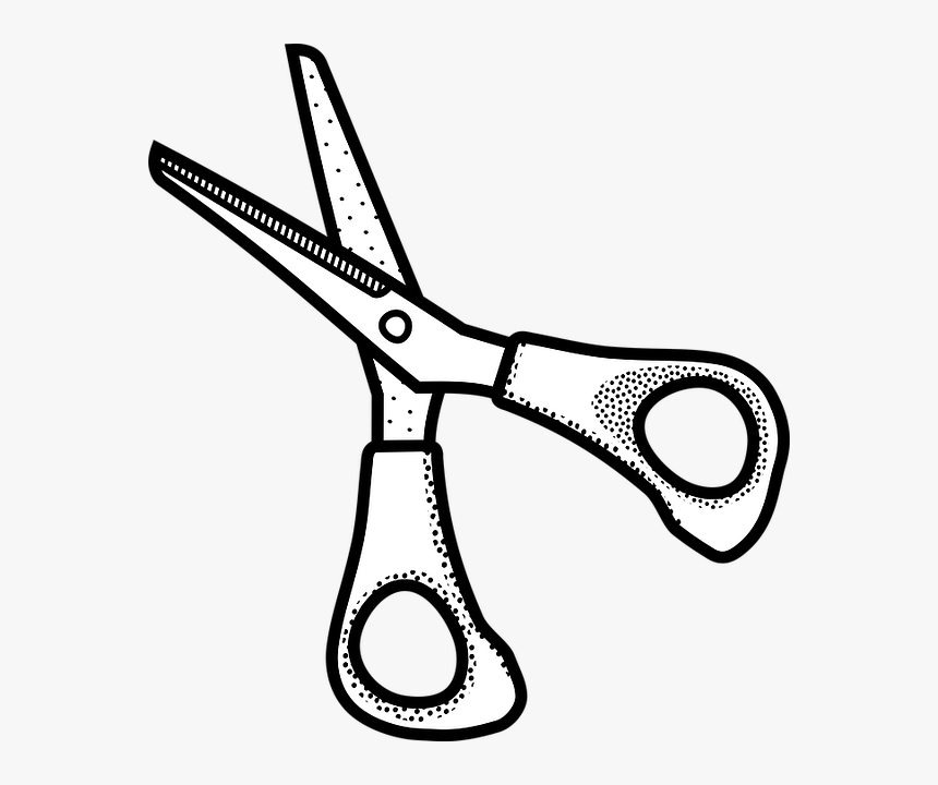 Black And White Scissors Png - Black And White Scissors, Transparent Png, Free Download