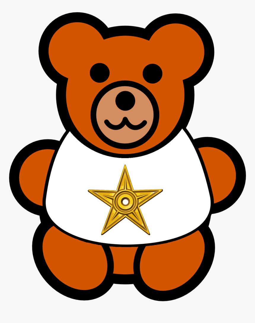 New Bearnstar - Teddy Bear Cartoon Easy, HD Png Download, Free Download