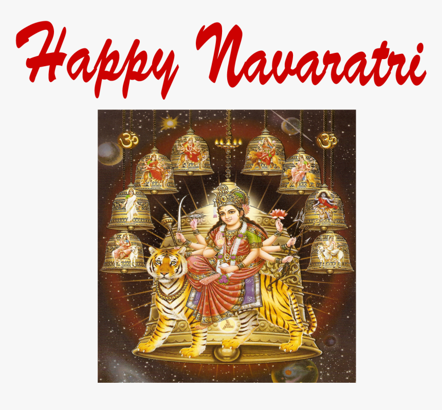 Happy Navaratri Png Hd Images - Durga Maa, Transparent Png, Free Download
