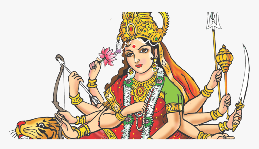 Drawing Navadurga, HD Png Download, Free Download