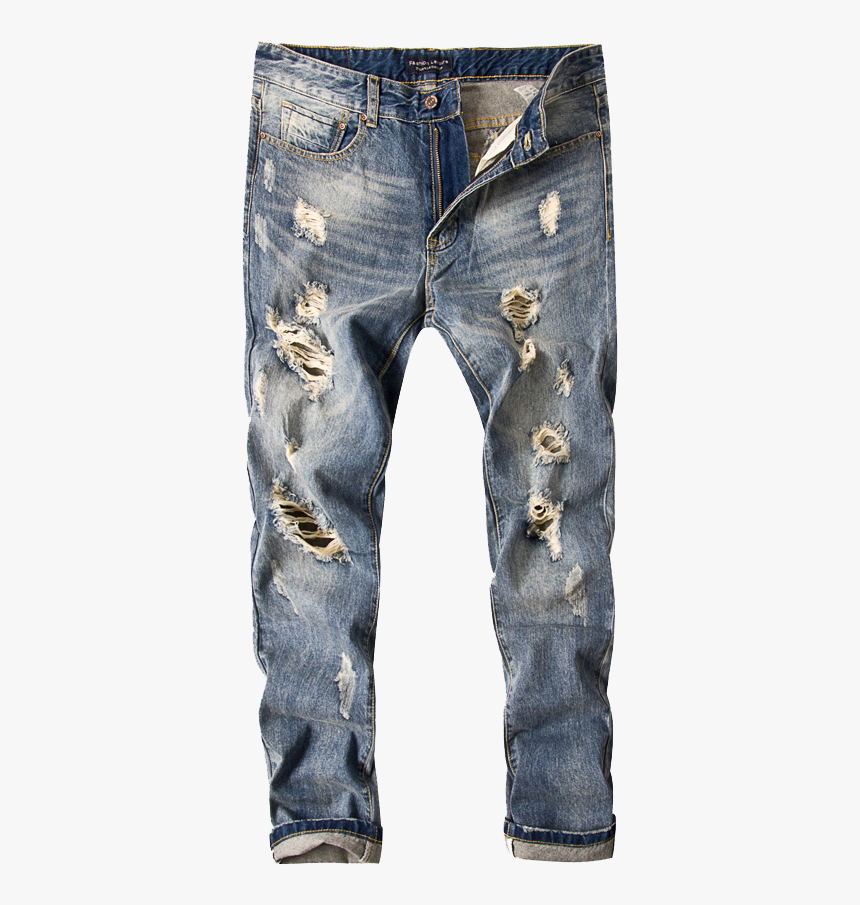 Jeans Rip Png - Men Ripped Jeans Png, Transparent Png - kindpng