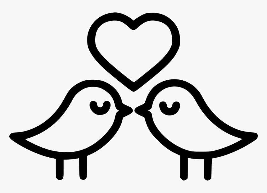 Romantic Valentine Day Heart Birds, HD Png Download, Free Download