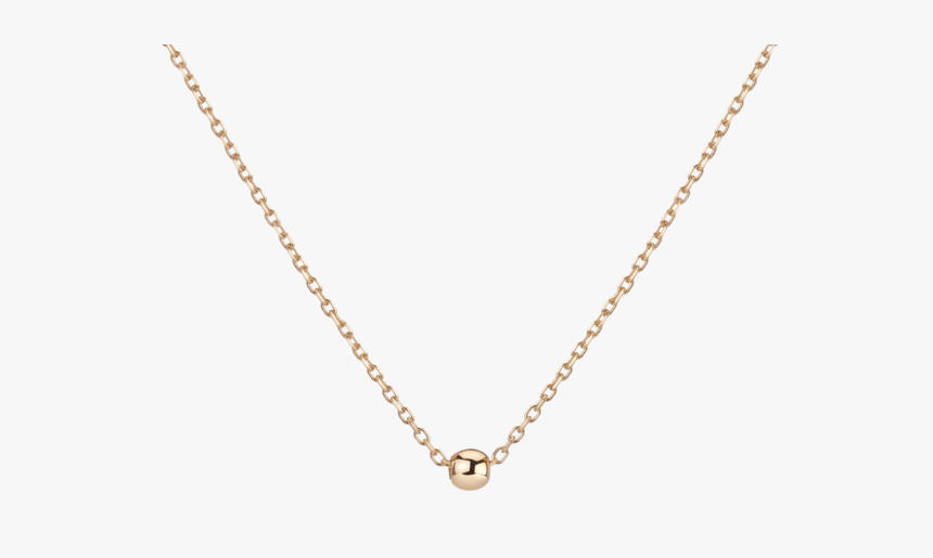 Gold Ball Pendant - Flowet Necklace, HD Png Download, Free Download