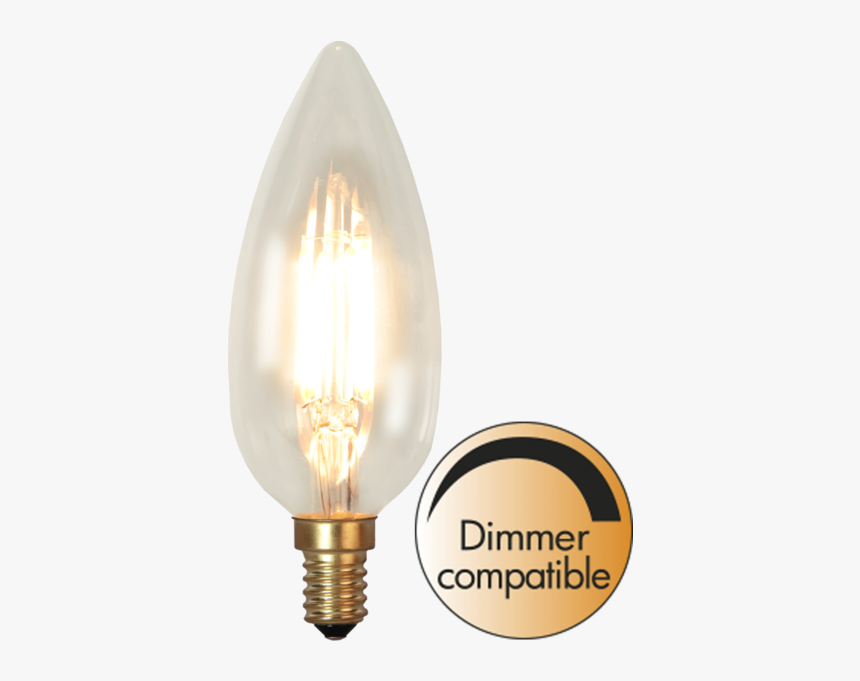 Led Lamp E14 C45 Soft Glow - Lampadine E14 Led Dimmerabili, HD Png Download, Free Download