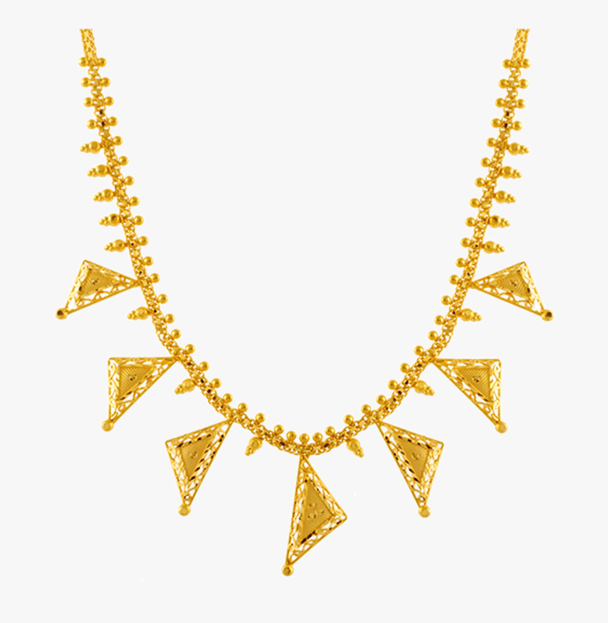 Chandra Jewellers 22k Yellow Gold Neckless - Choker Pc Chandra Necklace Collection, HD Png Download, Free Download