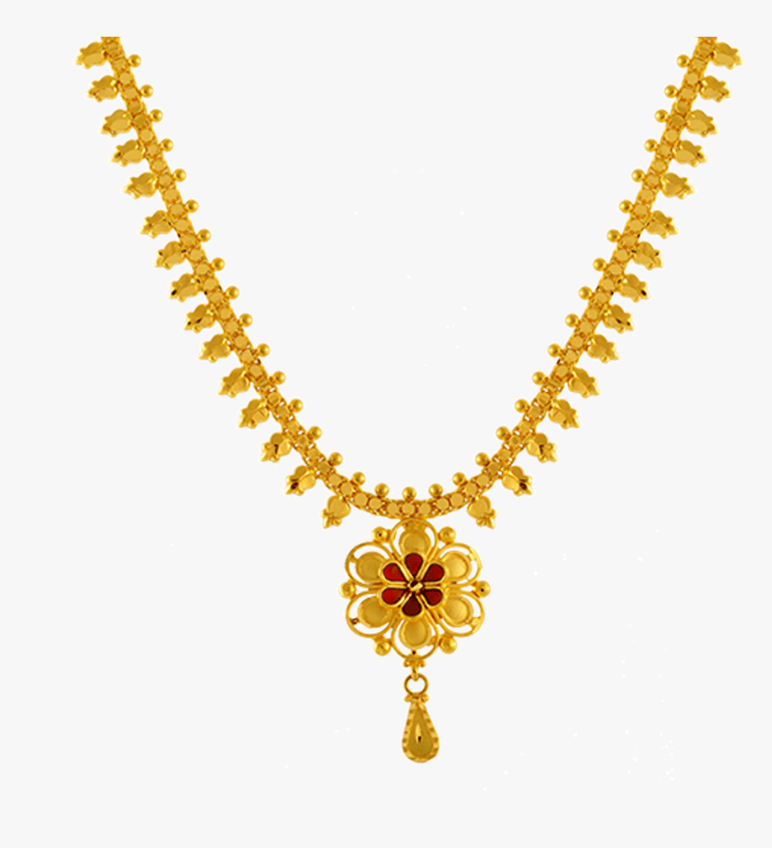 Chandra Jewellers 22k Yellow Gold Neckless - Pc Chandra Pendant Collection, HD Png Download, Free Download