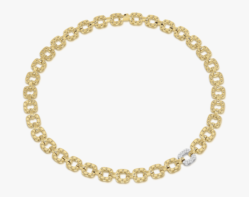 Transparent Diamond Chain Png - Figaro 14k Gold Bracelet, Png Download, Free Download