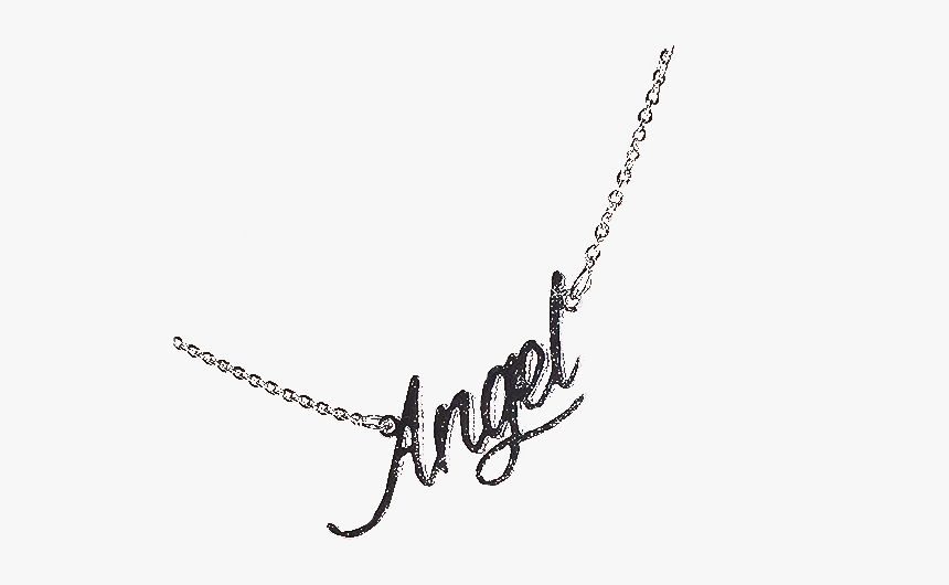 #angel #angelic #neckless #silver #metal #metalic #accessories - Chain, HD Png Download, Free Download