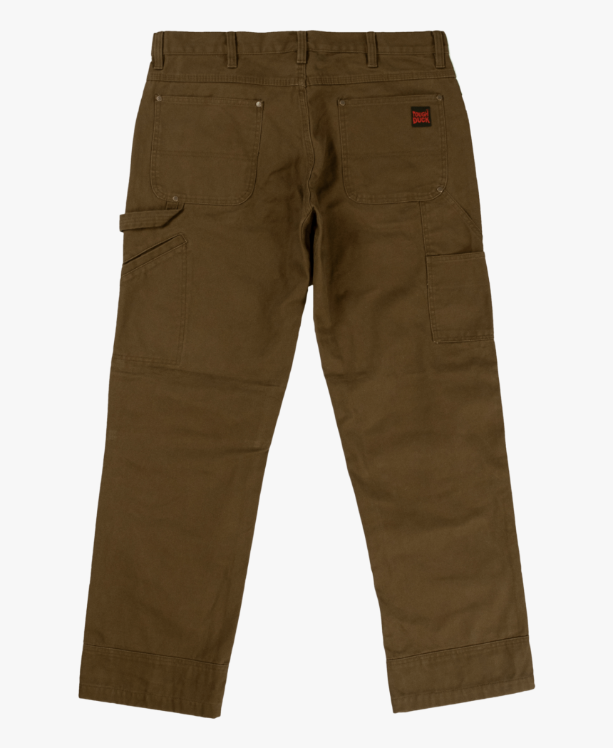 Tough Duck Mens Washed Duck Pant Brown Back View Wp02 - Pocket, HD Png Download, Free Download