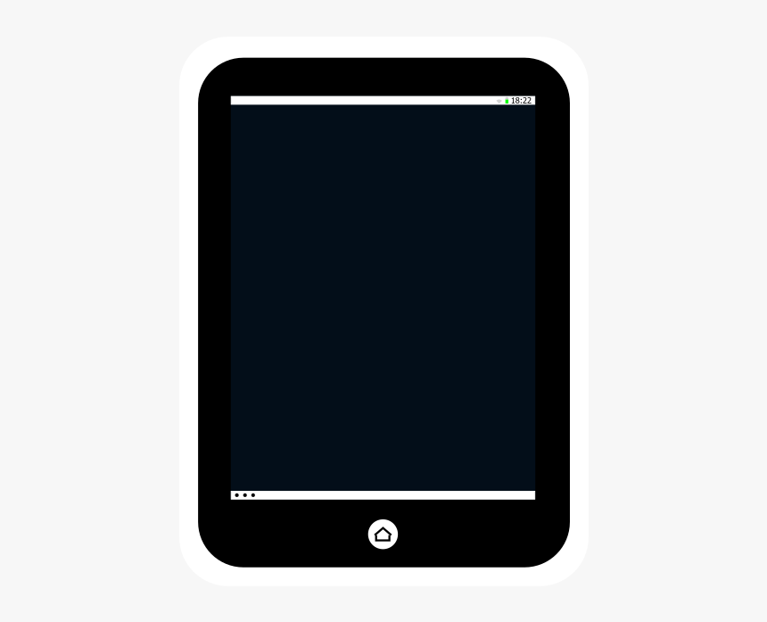Tablet Display Color And Status Bar Clip Arts - Tablet Computer, HD Png Download, Free Download