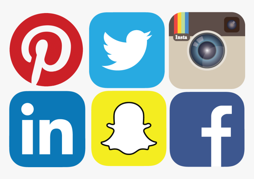 Social Media Icons - Facebook Instagram Snapchat Youtube, HD Png Download, Free Download