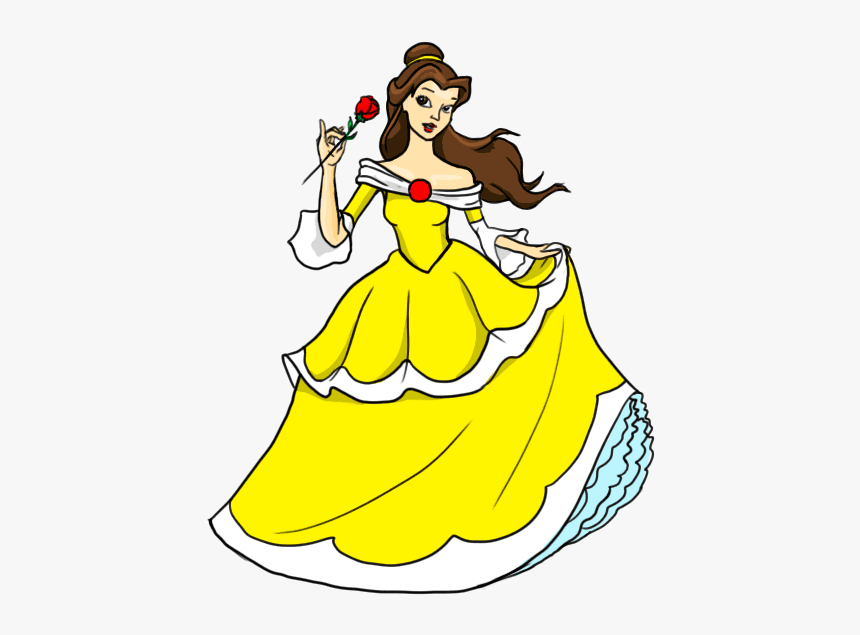 How To Draw A Disney Princess Step By Step - Cartoon Cartoon Character Drawing In Princess, HD Png Download, Free Download