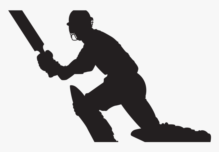 Cricket Player Silhouette Png Clip Art Image Gallery - Cricket Silhouette Vector Png, Transparent Png, Free Download