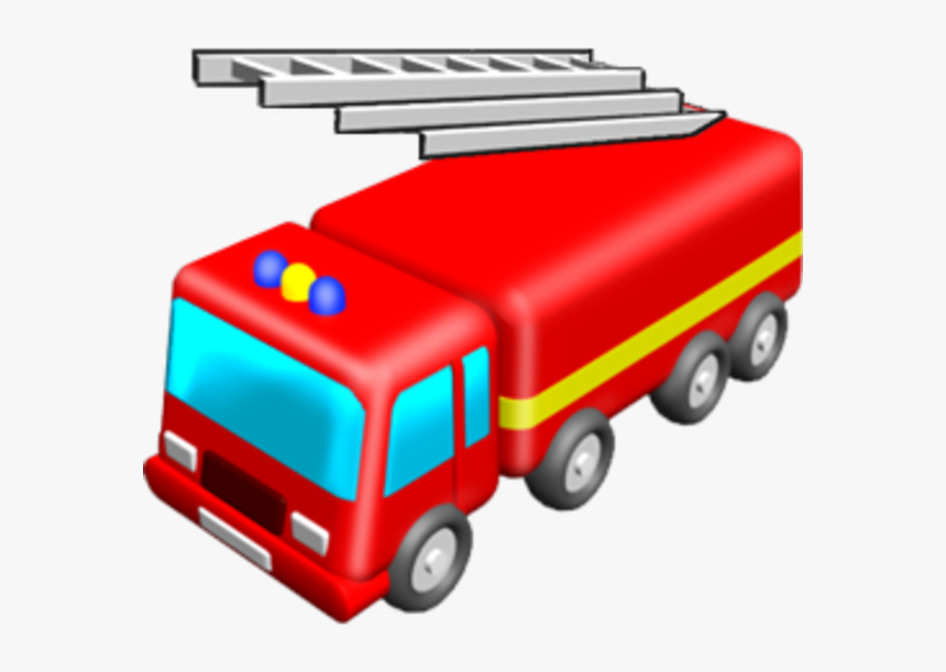 Fire Truck Clipart Png - Toy Fire Truck Clipart, Transparent Png, Free Download