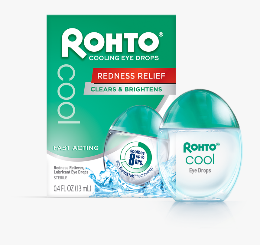 Rohto Cool - Rohto Eye Drops Cool, HD Png Download, Free Download