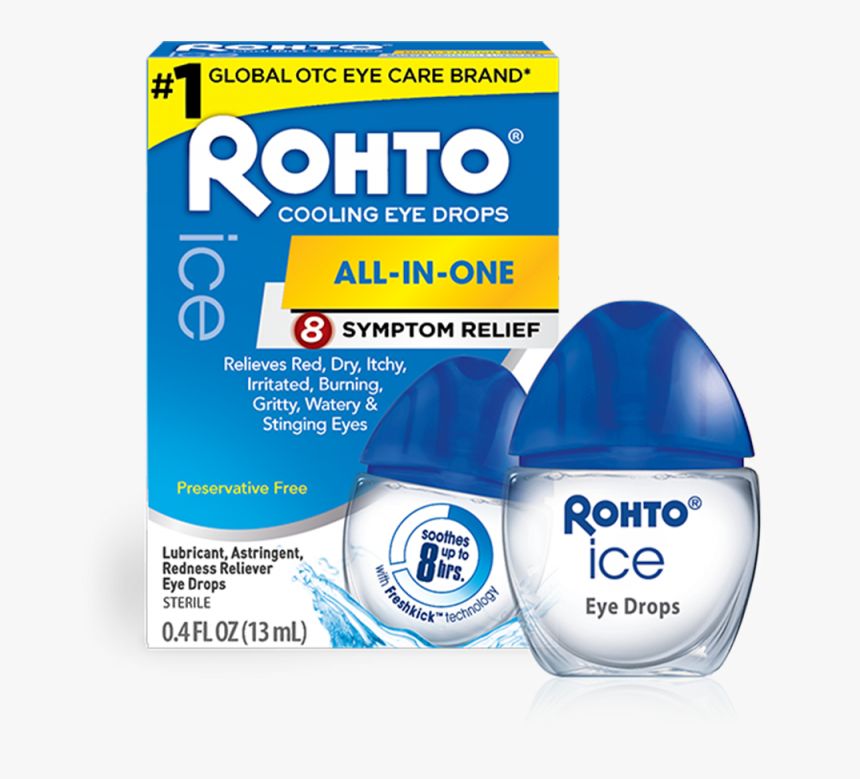 Rohto Ice Eye Drops, HD Png Download, Free Download