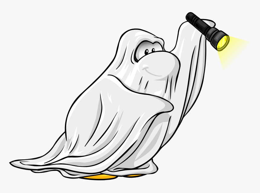 Halloween Ghost Club Penguin, HD Png Download, Free Download
