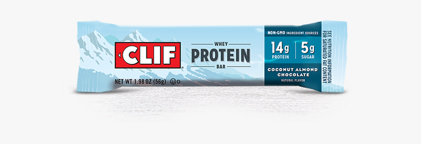 Coconut Almond Chocolate Flavor Packaging - Clif Whey Protein Bar Coconut Almond Chocolate, HD Png Download, Free Download