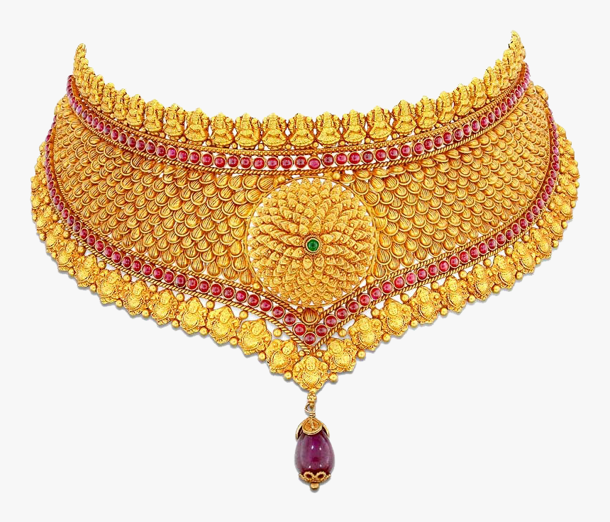 Necklace Png Background - Jodha Haar Design Gold, Transparent Png, Free Download