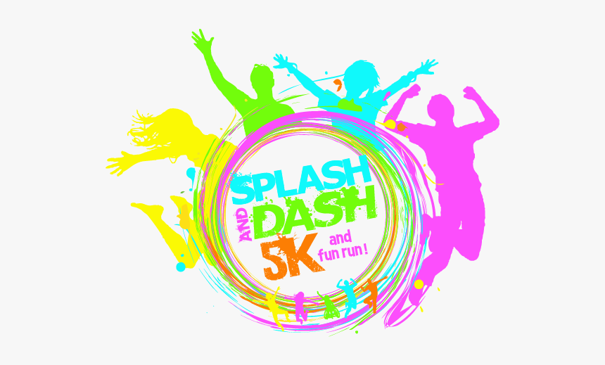 Splash & Dash 5k And 1 Mile Fun Run - Color Splash Fun Run, HD Png Download, Free Download