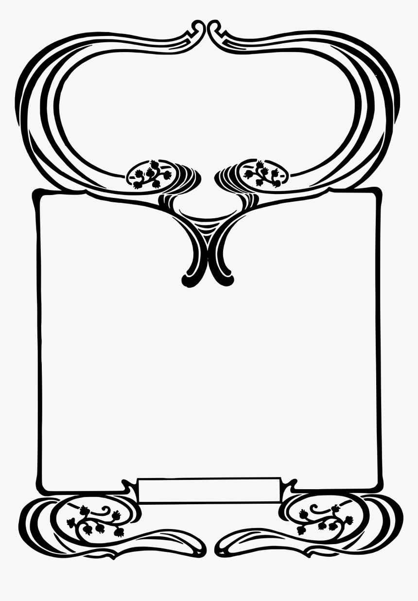 Image Freeuse Stock Royalty Free Stock Frame Oh So - Art Nouveau Frame Clipart Vector Free, HD Png Download, Free Download