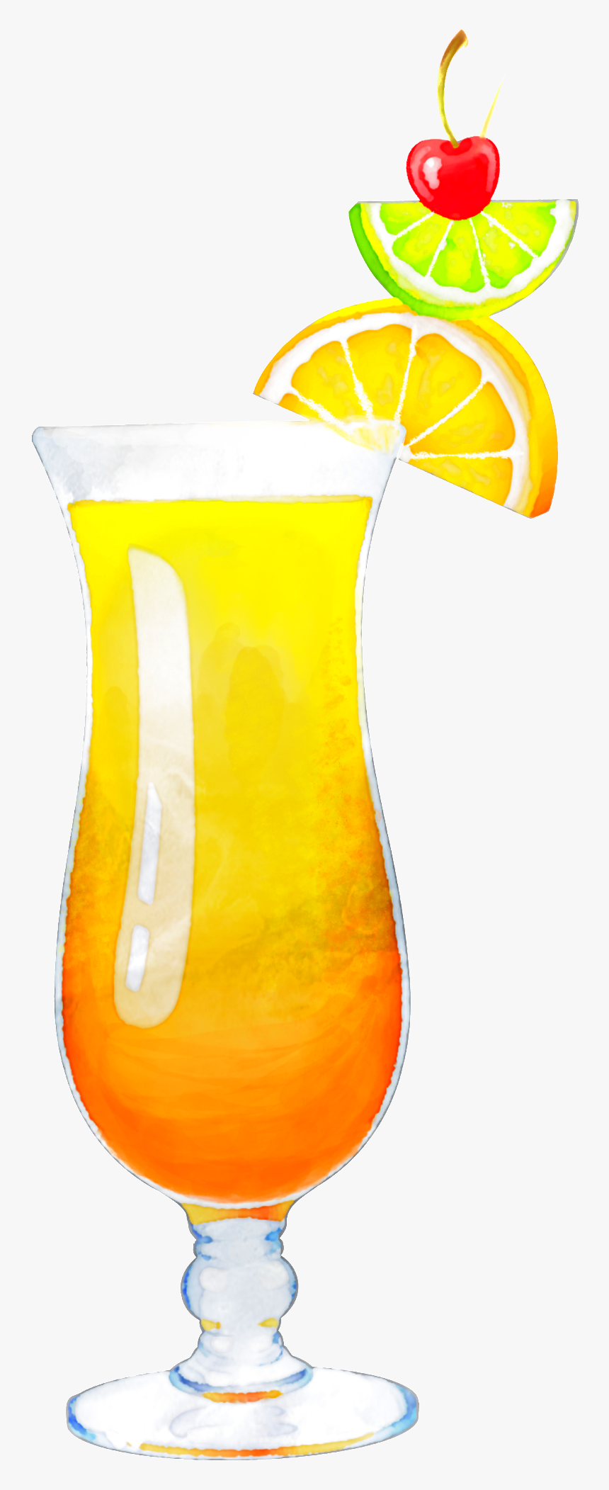 Hand Painted A Glass Of Orange Juice Png Transparent - Orange, Png Download, Free Download