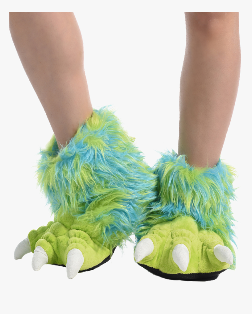 Green Monster - Mens Monster Feet Slippers, HD Png Download, Free Download