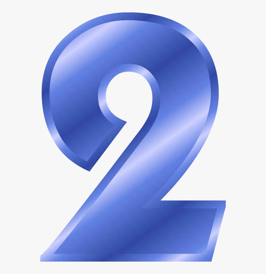 Number 2 - Number 2 Color Blue, HD Png Download, Free Download