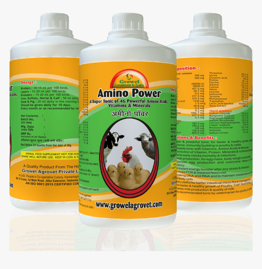 Amino Power -poultry Feed Supplements ,cattle Feed - Poultry Medicine, HD Png Download, Free Download