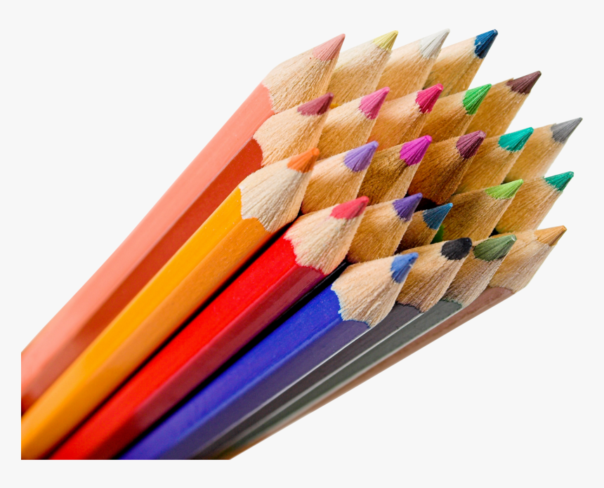 Colorful Pencils Background Pencil Transparent - Pencils Png, Png Download, Free Download