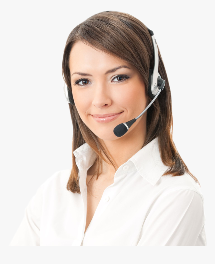 Woman With Headset Png, Transparent Png, Free Download