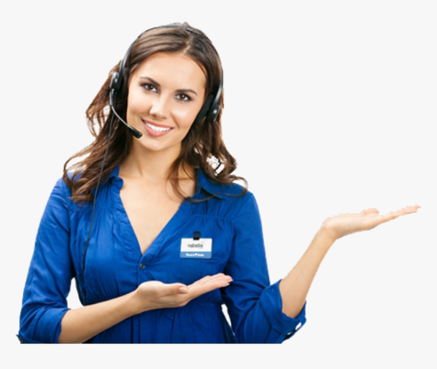 Contact Us Girl Png, Transparent Png, Free Download