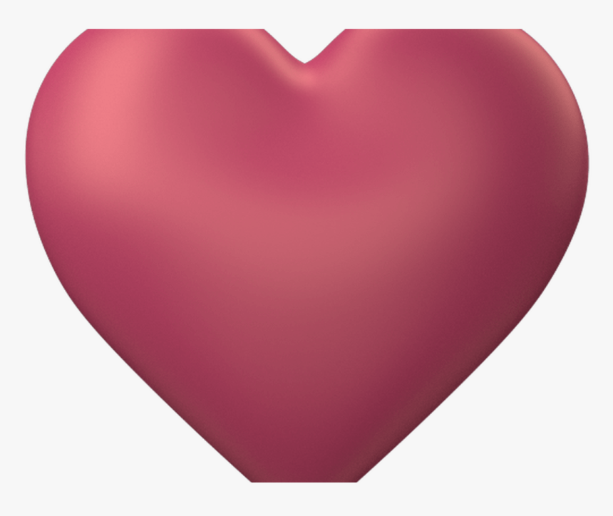 Peach 3d Love Heart With Transparent Background Valentine - Heart, HD Png Download, Free Download