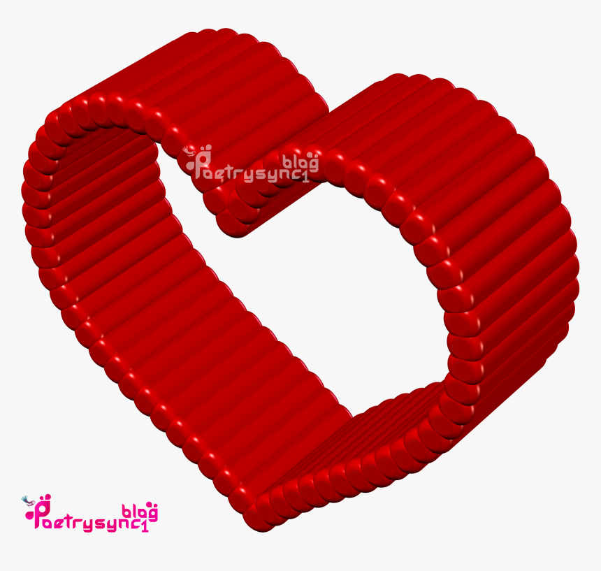 Love 3d Heart Best Image Wallpaper In Red Colour By - Heart, HD Png Download, Free Download
