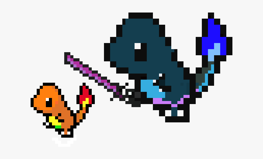 Charmander Pixel Art, HD Png Download, Free Download