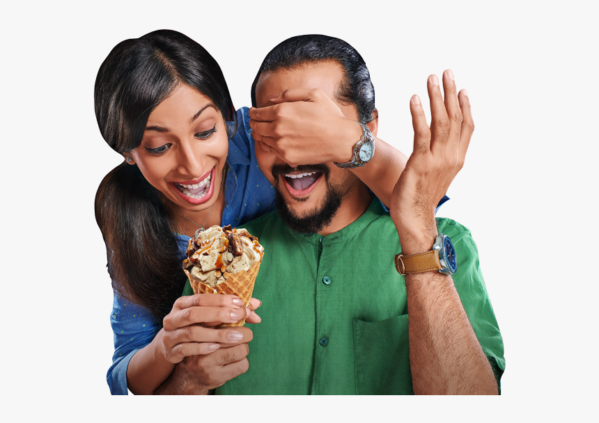 Ice Cream - Eating, HD Png Download, Free Download