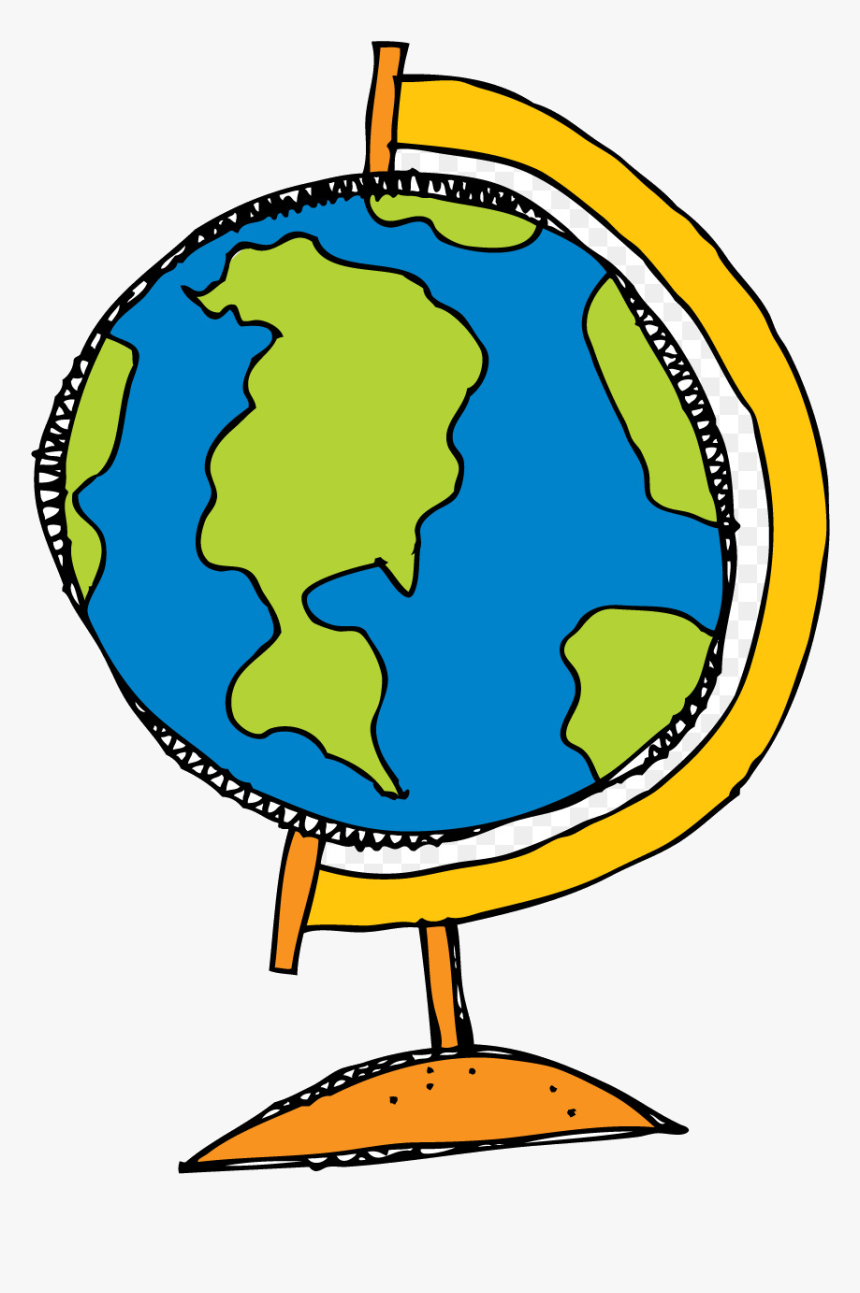 Globe Drawing Clip Art Cute Cliparts Free Transparent - Transparent Background Globe Clipart, HD Png Download, Free Download