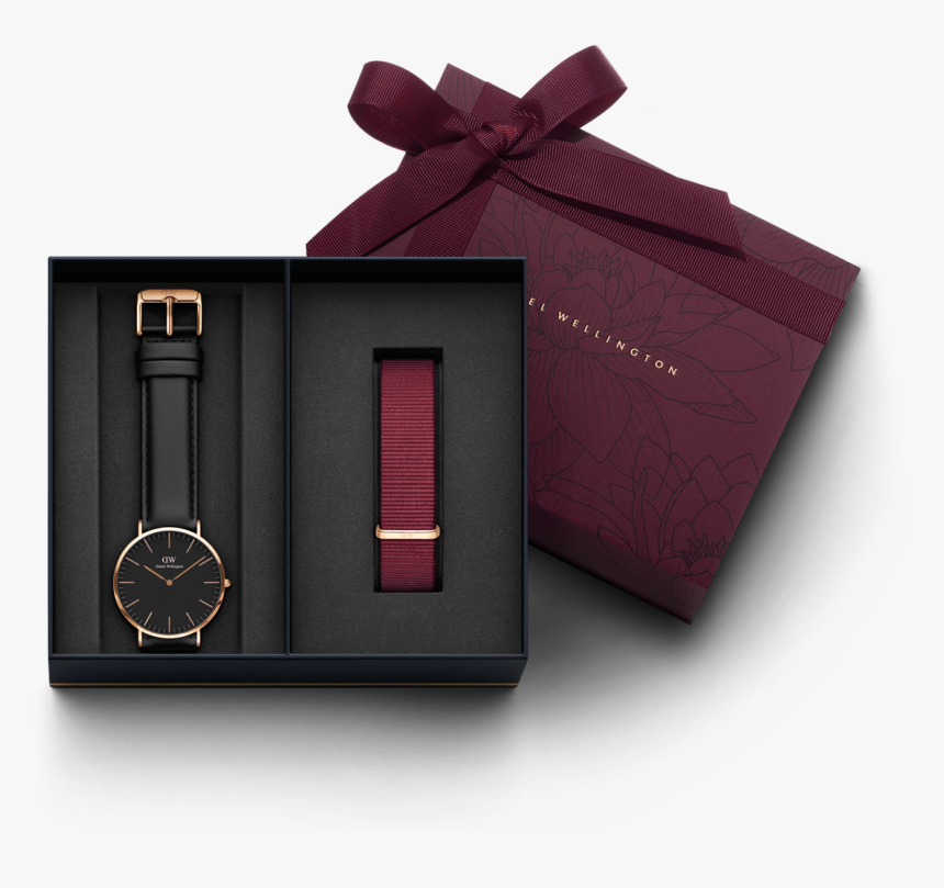 Black Daniel Wellington Mens Watch, HD Png Download, Free Download