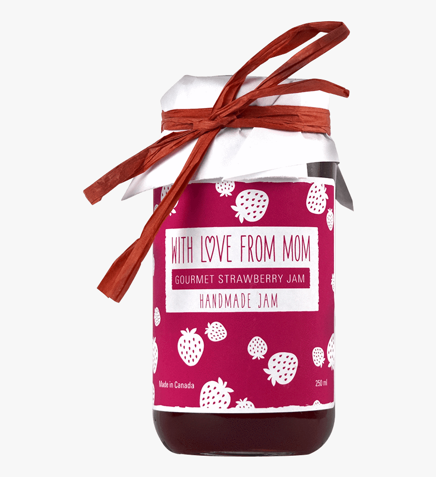 With Love From Mom Strawberry Jam"
 Class= - Gift Wrapping, HD Png Download, Free Download