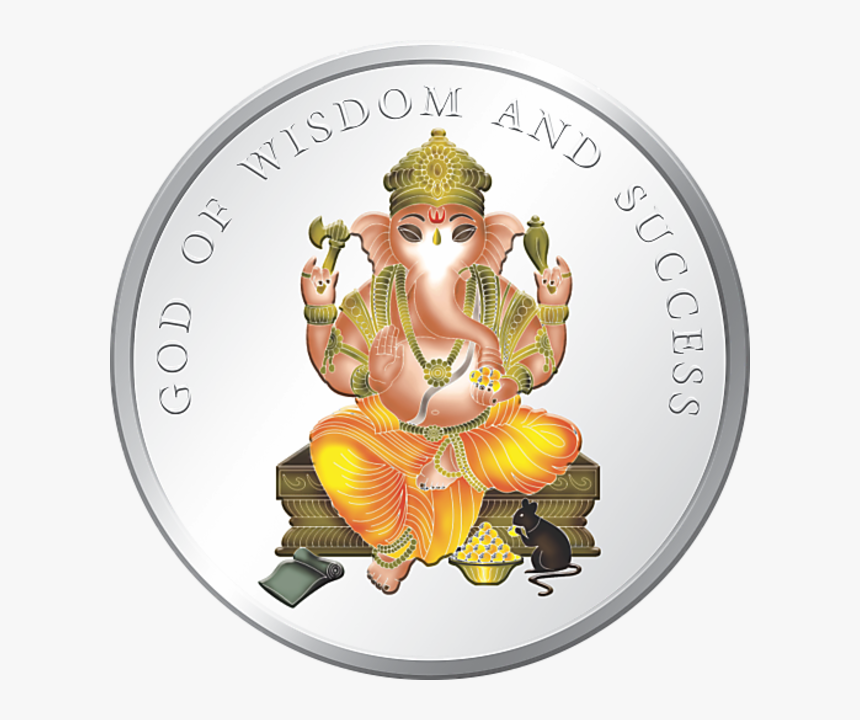 Ganesh Ji Gold Coin, HD Png Download, Free Download