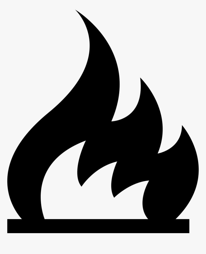 Fire - Fire Symbol Black And White, HD Png Download, Free Download