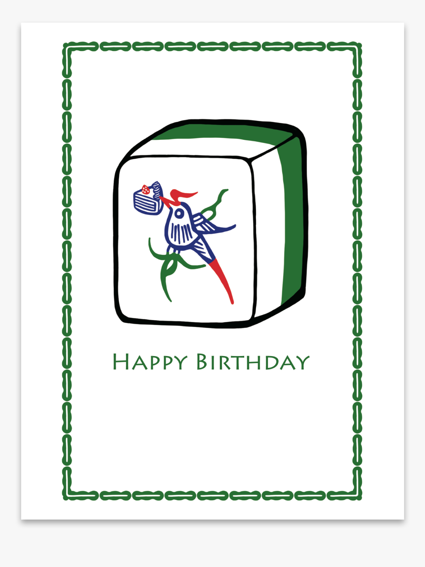 Happy Birthday Mahjong Sparrow - Mahjong One Of Bamboo Png, Transparent Png, Free Download