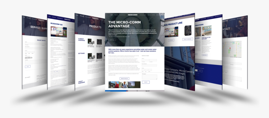 Microcomm Web Mockup Final - Flyer, HD Png Download, Free Download