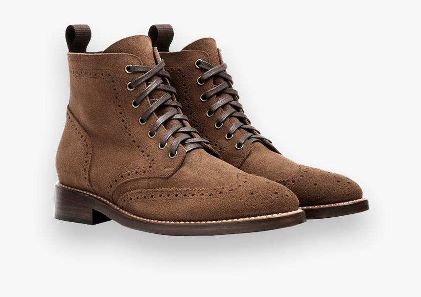 Suede Wingtip Boots, HD Png Download, Free Download