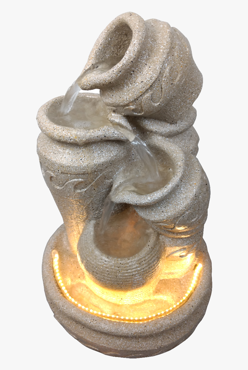 Small Matki Water Fountain For Home Decor (sand Drift) - Bronze Sculpture, HD Png Download, Free Download