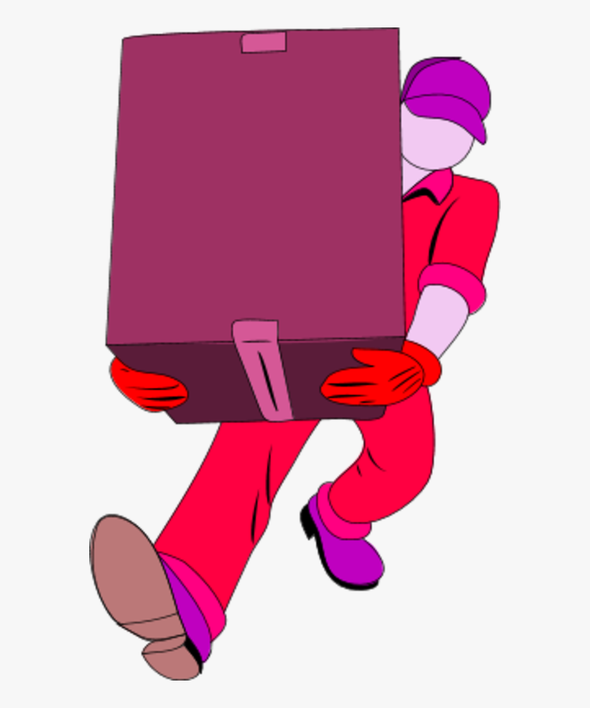 Warehouse Man Carrying A Closed Box - Elf Clipart Without Head, HD Png Download, Free Download