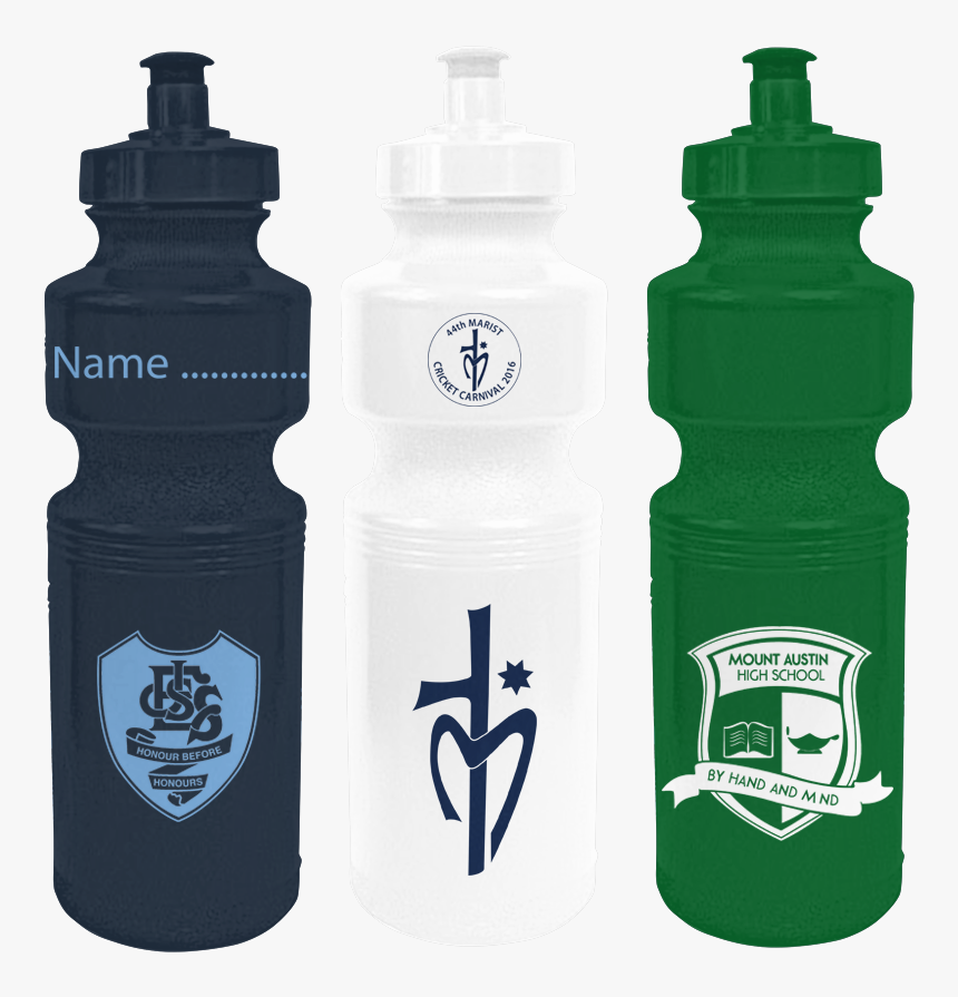 Custom School Sports Water Bottle - Water Bottle School Logo, HD Png Download, Free Download