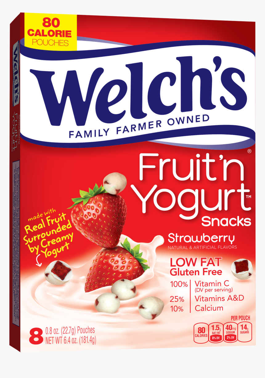 Welch"s Low Fat Gluten-free Strawberry Fruit N - Welch's Strawberry Yogurt Snacks, HD Png Download, Free Download